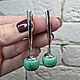 Серьги бирюза, серьги с натуральной бирюзой длинные серебро. Серьги классические. Irina Moro (Ирина Моро украшения). Ярмарка Мастеров.  Фото №7