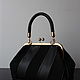 Bag with clasp: Black Leather Bag Classic Retro. Clasp Bag. Olga'SLuxuryCreation. My Livemaster. Фото №4