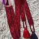 Belt Ratiborets black and red. Belts and ribbons. ЛЕЙЛИКА - пояса и очелья для всей семьи. My Livemaster. Фото №6