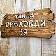 Заказать Адресная табличка-вырезанные буквы. Таблички-Вывески-Указатели на заказ. Ярмарка Мастеров. . Таблички для сада Фото №3