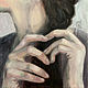 Portrait of hands, oil painting on canvas 30h30 cm. Pictures. Mariya Roeva  Kartiny maslom (MyFoxyArt). Интернет-магазин Ярмарка Мастеров.  Фото №2
