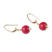 Украшения handmade. Livemaster - original item Natural coral earrings, coral earrings, coral earrings. Handmade.