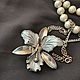 Винтаж: Винтажное украшение на шею с орхидеей. Колье винтажные. Vintage_jewelry_nsk (Ольга и Светлана). Интернет-магазин Ярмарка Мастеров.  Фото №2