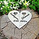 Heart with names and date. heart puzzle. Gifts. derevyashka56. Online shopping on My Livemaster.  Фото №2