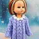 Knitted tunic Dress and knee socks for mini paula blue. Clothes for dolls. Милые вещи для кукол. Online shopping on My Livemaster.  Фото №2