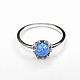 Opal Silver Ring, Opal Blue Silver ring. Rings. Irina Moro. My Livemaster. Фото №6