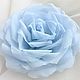  Sky blue rose, Brooch-clip, Yurga,  Фото №1