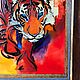 Order Stained glass painting on glass'Tiger'. marinasin. Livemaster. . Pictures Фото №3