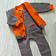 Set the Orange in the chocolate. Baby Clothing Sets. Klubok. Online shopping on My Livemaster.  Фото №2