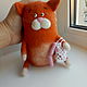 Fat red cat, felted. Felted Toy. lilu. Online shopping on My Livemaster.  Фото №2