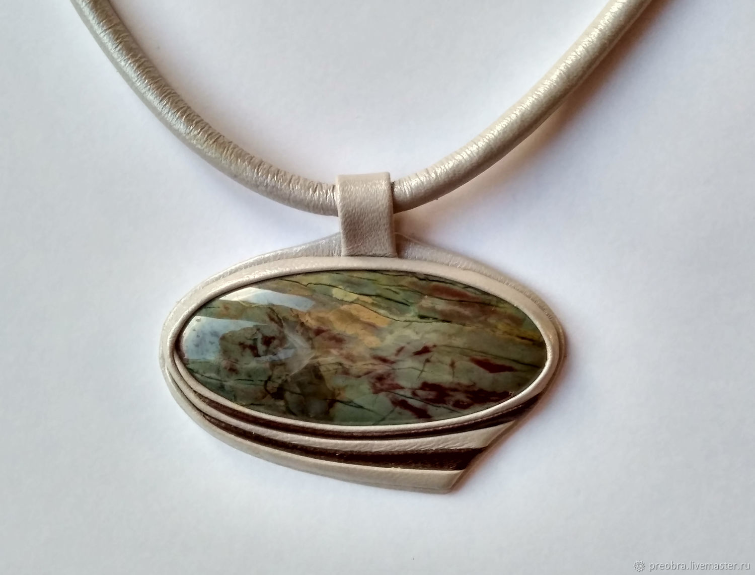 Подвес с яшмой в интернет-магазине Ярмарка Мастеров по цене 1500 ...