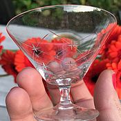 Винтаж handmade. Livemaster - original item Liquor glasses, glass, 60s, Germany. Handmade.