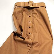 Одежда handmade. Livemaster - original item Skirts: A-line skirt with buttons. Handmade.