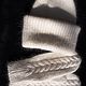  белые варежки из пуха норки. Варежки. Ирина (samknitting). Ярмарка Мастеров.  Фото №4