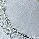 Order Tablecloth linen 100% Maple white d. .160 cm. flax&lace. Livemaster. . Tablecloths Фото №3