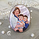 brooches: ' Family portrait'. Lacquer miniature, Brooches, Moscow,  Фото №1