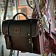 Заказать Деловой портфель из натуральной кожи. VIKING LEATHER CRAFT. Ярмарка Мастеров. . Портфель Фото №3