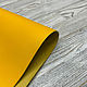 Nappa yellow (1,0-1,1 мм), цв. желтый, натуральная кожа телят, Кожа, Оренбург,  Фото №1