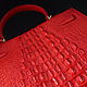 Сумка женская из кожи крокодила IMA0512R1. Классическая сумка. CrocShop товары из экзотической кожи. Ярмарка Мастеров.  Фото №11