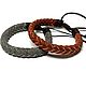 Bracelet braided: Leather braided bracelet, Braided bracelet, Moscow,  Фото №1