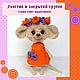 Video MK Mouse in a wreath, a master class in crocheting video, Knitting patterns, Arkhangelsk,  Фото №1