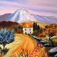 Tuscany. Autumn in the mountains. Oil painting, Pictures, Moscow,  Фото №1