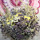 A bouquet of dried flowers.Oregano.thistle. wormwood. herbs, Bouquets, Kaluga,  Фото №1