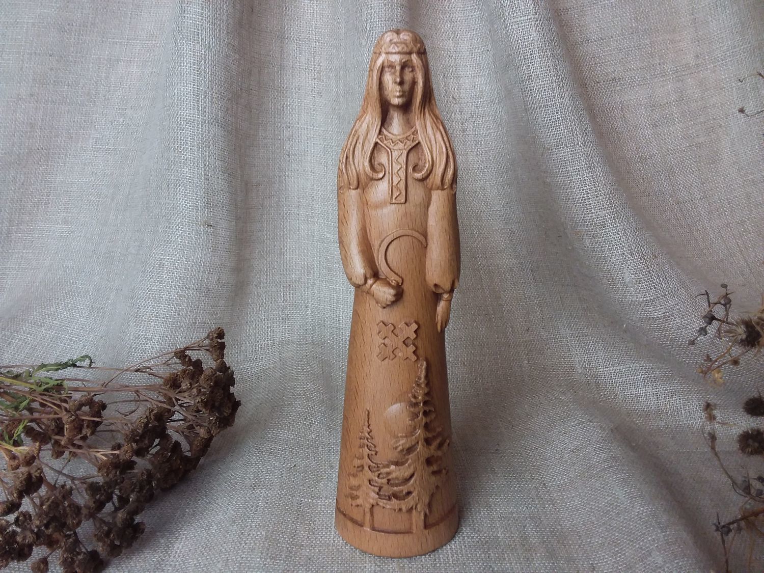 Small Handmade Ceramic Figurine of MARA 