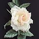 Роза (натуральный шелк ; размер 20*10 см)
