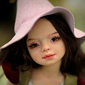 Шарнирная кукла: Фарфоровая шарнирная кукла ЛОРА . (продана)