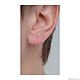 Earrings-ear-stud: Comma Earrings. Stud earrings. DIAKIROSA. Online shopping on My Livemaster.  Фото №2