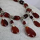 Necklace made of natural stones 'Amber agate'. Necklace. Magic box. Online shopping on My Livemaster.  Фото №2