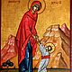 Рукописная икона Первые шаги Христа из скита Св. Анны, Афон, Греция. Иконы. Будь собой!. Ярмарка Мастеров.  Фото №4