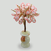 Цветы и флористика handmade. Livemaster - original item Tree of rose quartz 