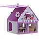 Домик для кукол -Дачный дом Варенька-, цвет бело-розовый. Кукольные домики. Mirum. Интернет-магазин Ярмарка Мастеров.  Фото №2