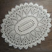Для дома и интерьера handmade. Livemaster - original item Table Decor Oval Crochet Napkin ( 60*50 cm). Handmade.