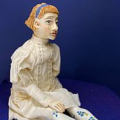 Кукла ручной работы, текстильный  Кот Пижон