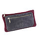 Suede wallet Pocket Cosmetic bag Case organizer Clutch pencil Case, Wallets, Moscow,  Фото №1