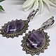 Ice Lake earrings with natural amethyst. Earrings. AnnaCraft. Online shopping on My Livemaster.  Фото №2