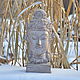 Buddha's head with a crown on a tree stand. Figurines. Decor concrete Azov Garden. My Livemaster. Фото №5