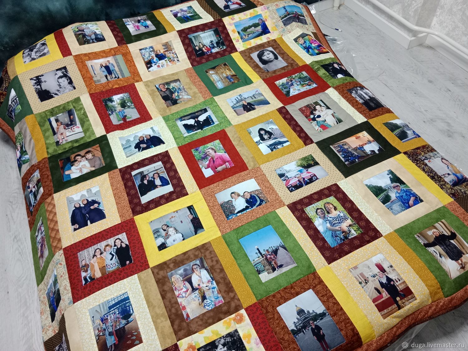 Лоскутное покрывало с фотографиями Разноцветные рамки в интернет ...
