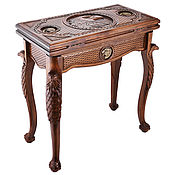Для дома и интерьера handmade. Livemaster - original item Card table Backgammon carved 
