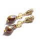 Earrings gold plated 'Baroque opulence', Earrings, Moscow,  Фото №1