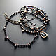 Necklace set with onyx and hematite. Chokers. Solanda. Online shopping on My Livemaster.  Фото №2