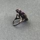 Редкое кольцо с аметистами 4,83 ct и иолитами 2,75 ct. Кольца. AMG. Ярмарка Мастеров.  Фото №5
