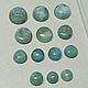 Заказать Ларимар /Доминикана - Круг 5-9 мм и Овал 7-9 мм - Два лота. ТАНАГРА gemstones (винтаж). Ярмарка Мастеров. . Кабошоны Фото №3