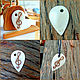 A handmade guitar pick with a treble clef. Guitar picks. Bone and Stone, Runes and Amulets. My Livemaster. Фото №6
