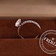 Помолвочное кольцо с бриллиантом 1 карат. Кольцо помолвочное. FROLOF JEWELRY. Ярмарка Мастеров.  Фото №5