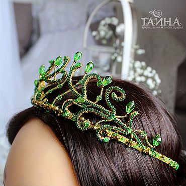 Украшения ручной работы. Ярмарка Мастеров - ручная работа Диадема: Папоротник. Handmade.
