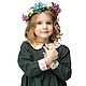 Cotton dress for girls with floral collar, Childrens Dress, Moscow,  Фото №1